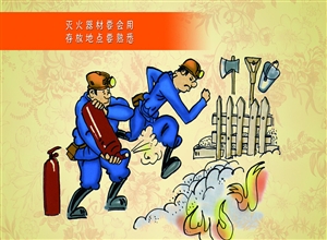 滅火器材要會(huì)用  存放地點(diǎn)要熟悉